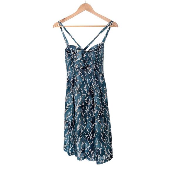 NWT Anthropologie HD In Paris Blue Acropora Coral Reef Dress - Picture 7 of 7